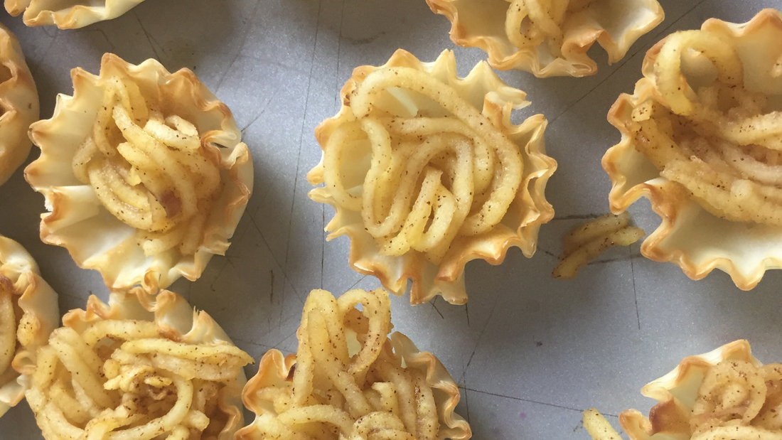 Spiralized Apple Phyllo Cups